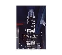 WCYB Radiator Building - Night, New York by Georgia O'Keeffe Posters Prints Canvas Deco Paintings Wall Art Unframe 16" L X 24" W