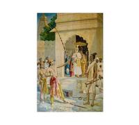 WCYB Raja Ravi Varma - Rama Breaking The Bow To Win Sita As Wife Prints Posters Canvas Deco Paintings Wall Art For Office Living Room Unframe 12" L X 18" W