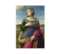 WCYB Saint Catherine of Alexandria by Raffaello Sanzio Posters Prints Canvas Deco Paintings Wall Art Unframe 12" L X 18" W
