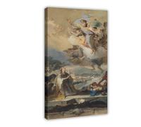 WCYB Saint Thecla Praying for The Plague-Stricken Giovanni Battista Tiepolo Prints Posters Canvas Deco Paintings Wall Art For Office Frame 20" L X 30" W