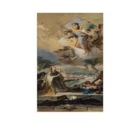 WCYB Saint Thecla Praying for The Plague-Stricken Giovanni Battista Tiepolo Prints Posters Canvas Deco Paintings Wall Art For Office Living Room Unframe 16