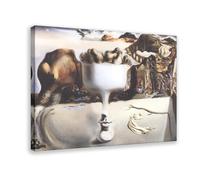 WCYB Salvador Dali - Apparition of Face And Fruit Dish on A Beach Prints Posters Canvas Deco Paintings Wall Art For Office Living Room Frame 12" L X 18" W