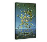WCYB Salvador Dali - The Maximum Speed of Raphael's Madonna Prints Posters Canvas Deco Paintings Wall Art For Office Frame 24" L X 36" W