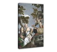 WCYB Scorn The National Gallery by Paolo Veronese Posters Prints Canvas Deco Paintings Wall Art Frame 12" L X 18" W