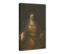 WCYB Self-portrait by Rembrandt Posters Prints Canvas Deco Paintings Wall Art Frame 20" L X 30" W