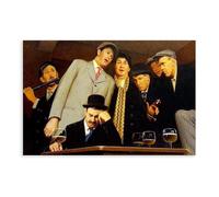 WCYB Sentimental Ballad by Grant Wood Posters Prints Canvas Deco Paintings Wall Art Unframe 20" L X 30" W