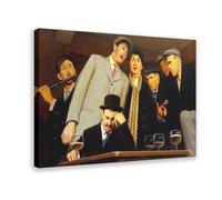 WCYB Sentimental Ballad by Grant Wood Prints Posters Canvas Deco Paintings Wall Art For Office Living Room Frame 20" L X 30" W