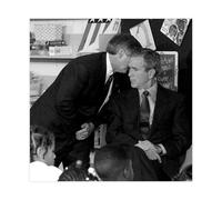 WCYB Sept. 11, 2001 - President Bush Is Notified of The Terror Attacks Prints Posters Canvas Deco Paintings Wall Art For Office Unframe 20" L X 20" W