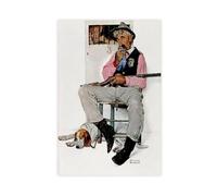 WCYB Sheriff And Prisoner by Norman Rockwell Posters Prints Canvas Deco Paintings Wall Art Unframe 12" L X 18" W