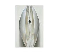 WCYB Slightly Open Clam Shell by Georgia O'Keeffe Prints Posters Canvas Deco Paintings Wall Art For Office Living Room Unframe 16" L X 24" W