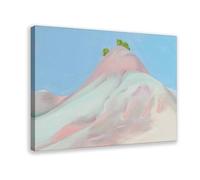 WCYB Small Lavender And Grey Green Hill by Georgia O'Keeffe Prints Posters Canvas Deco Paintings Wall Art For Office Frame 24" L X 36" W