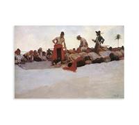 WCYB So The Treasure Was Divided by Howard Pyle Prints Posters Canvas Deco Paintings Wall Art For Office Living Room Unframe 24" L X 36" W