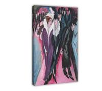 WCYB Street, Berlin Ernst Ludwig Kirchner Prints Posters Canvas Deco Paintings Wall Art For Office Frame 20" L X 30" W