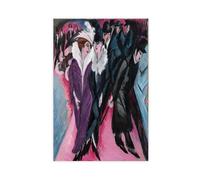 WCYB Street, Berlin Ernst Ludwig Kirchner Prints Posters Canvas Deco Paintings Wall Art For Office Unframe 20" L X 30" W
