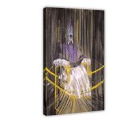 WCYB Study after Velázquez's Portrait of Pope Innocent X by Francis Bacon Prints Posters Canvas Deco Paintings Wall Art For Office Frame 24" L X 36" W