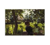 WCYB STUDY BAGPIPES LESSONS by Henry Ossawa Tanner Prints Posters Canvas Deco Paintings Wall Art For Office Living Room Unframe 24" L X 36" W