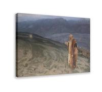 WCYB STUDY MOSES AND THE BURNING BUSH by Henry Ossawa Tanner Prints Posters Canvas Deco Paintings Wall Art For Office Living Room Frame 24" L X 36" W