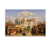 WCYB The Age of Augustus by Jean-leon Gerome Romanticism Posters Prints Canvas Deco Paintings Wall Art Unframe 20" L X 30" W