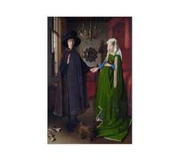 WCYB The Arnolfini Portrait by Jan Van Eyck Prints Posters Canvas Deco Paintings Wall Art For Office Living Room Unframe 20" L X 30" W