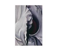 WCYB The Black Iris by Georgia O'Keeffe Prints Posters Canvas Deco Paintings Wall Art For Office Living Room Unframe 20" L X 30" W