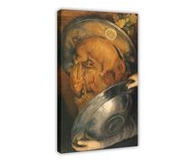 WCYB The Cook by Giuseppe Arcimboldo Posters Prints Canvas Deco Paintings Wall Art Frame 16" L X 24" W