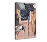 WCYB The Difficult Crossing by Rene Magritte Vintage Poster Realism Cubism Renaissance Surrealism Posters Prints Canvas Deco Paintings Wall Art Frame 24" L