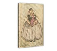 WCYB The Duchess Shed Tears Large As Marrow-fat Peas by Arthur Rackham Prints Posters Canvas Deco Paintings Wall Art For Office Living Room Frame 16" L X 24