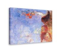 WCYB The Fallen Angel by Odilon Redon Posters Prints Canvas Deco Paintings Wall Art Frame 12" L X 18" W