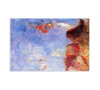 WCYB The Fallen Angel by Odilon Redon Prints Posters Canvas Deco Paintings Wall Art For Office Living Room Unframe 20" L X 30" W