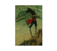 WCYB The Flying Dutchman by Howard Pyle Prints Posters Canvas Deco Paintings Wall Art For Office Living Room Unframe 20" L X 30" W