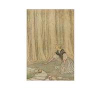 WCYB The Frog Prince by Arthur Rackham Prints Posters Canvas Deco Paintings Wall Art For Office Unframe 12" L X 18" W