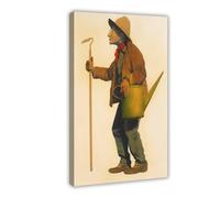WCYB The Gardener by Maxfield Parrish Prints Posters Canvas Deco Paintings Wall Art For Office Frame 16" L X 24" W