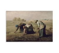 WCYB The Gleaners by Jean-François Millet Prints Posters Canvas Deco Paintings Wall Art For Office Living Room Unframe 24" L X 36" W