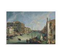 WCYB The Grand Canal from San Venice by Canaletto Posters Prints Canvas Deco Paintings Wall Art Unframe 24" L X 36" W