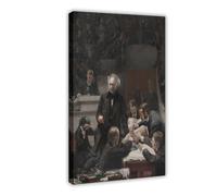 WCYB The Gross Clinic by Thomas Eakins Posters Prints Canvas Deco Paintings Wall Art Frame 20" L X 30" W