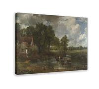 WCYB The Hay Wain by John Constable Prints Posters Canvas Deco Paintings Wall Art For Office Frame 24" L X 36" W