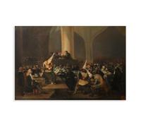 WCYB The Inquisition Tribunal by Francisco Goya Posters Prints Canvas Deco Paintings Wall Art Unframe 16" L X 24" W