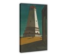 WCYB The Nostalgia of The Infinite by Giorgio De Chirico Posters Prints Canvas Deco Paintings Wall Art Frame 12" L X 18" W