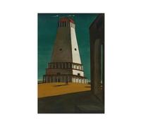 WCYB The Nostalgia of The Infinite by Giorgio De Chirico Prints Posters Canvas Deco Paintings Wall Art For Office Living Room Unframe 12" L X 18" W