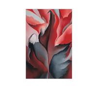 WCYB The Red Maple at Lake George by Georgia O'Keeffe Prints Posters Canvas Deco Paintings Wall Art For Office Living Room Unframe 12" L X 18" W