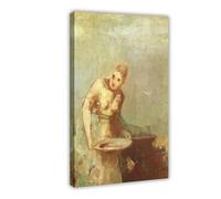 WCYB The Servant by Odilon Redon Prints Posters Canvas Deco Paintings Wall Art For Office Frame 20" L X 30" W
