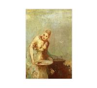 WCYB The Servant by Odilon Redon Prints Posters Canvas Deco Paintings Wall Art For Office Unframe 16" L X 24" W