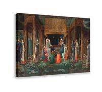 WCYB The Sleep of King Arthur in Avalon Edward Burne-Jones Posters Prints Canvas Deco Paintings Wall Art Frame 24" L X 36" W
