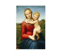 WCYB The Small Cowper Madonna by Raffaello Sanzio Prints Posters Canvas Deco Paintings Wall Art For Office Living Room Unframe 20" L X 30" W