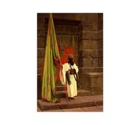 WCYB The Standing Bearer by Jean-leon Gerome Romanticism Prints Posters Canvas Deco Paintings Wall Art For Office Unframe 16" L X 24" W