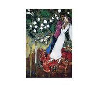 WCYB The Three Candles by Marc Chagall Posters Prints Canvas Deco Paintings Wall Art Unframe 16" L X 24" W