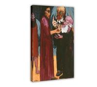 WCYB The Tribute Money by Emil Nolde Prints Posters Canvas Deco Paintings Wall Art For Office Living Room Frame 20" L X 30" W