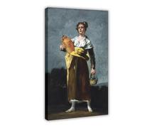 WCYB The Water Carrier by Francisco Goya Posters Prints Canvas Deco Paintings Wall Art Frame 24" L X 36" W