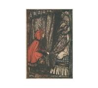 WCYB The Wolf Disguised As Grandmother by Arthur Rackham Posters Prints Canvas Deco Paintings Wall Art Unframe 16" L X 24" W