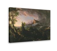 WCYB Thomas Cole Course of Empire The Savage State by Thomas Cole Posters Prints Canvas Deco Paintings Wall Art Frame 20" L X 30" W